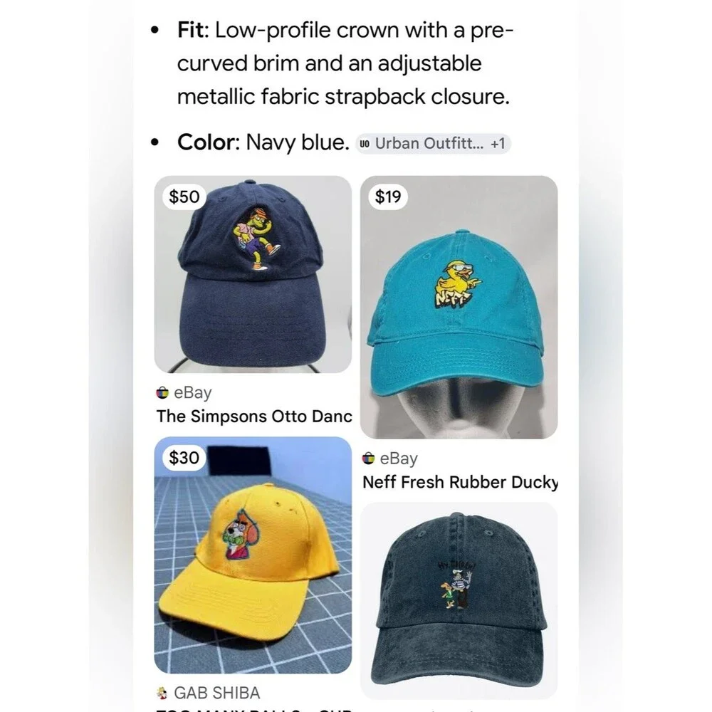 #2246**girl/boy Fahrenheit Navy Cotton Cap with Multicolor Cartoon Patch